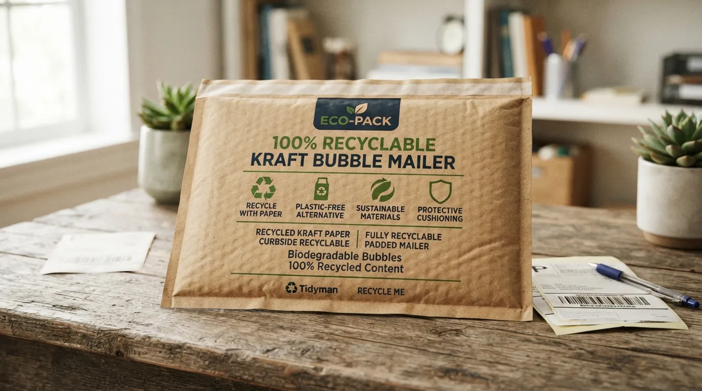 recyclable kraft bubble mailer